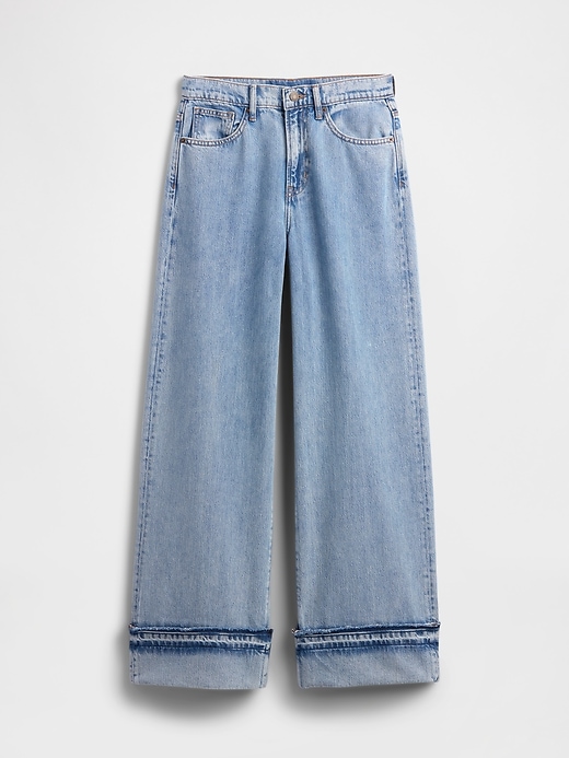 Image number 7 showing, High Rise SuperSoft Wide-Leg Jeans