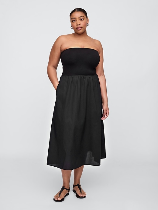 Image number 4 showing, Poplin Midi Dress