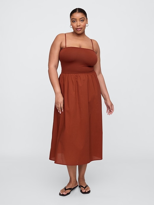 Image number 4 showing, Poplin Midi Dress