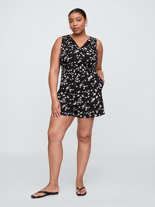 Image number 4 showing, Smocked V-Neck Romper