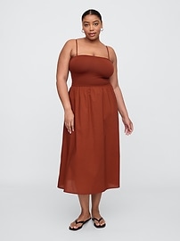 Poplin Midi Dress