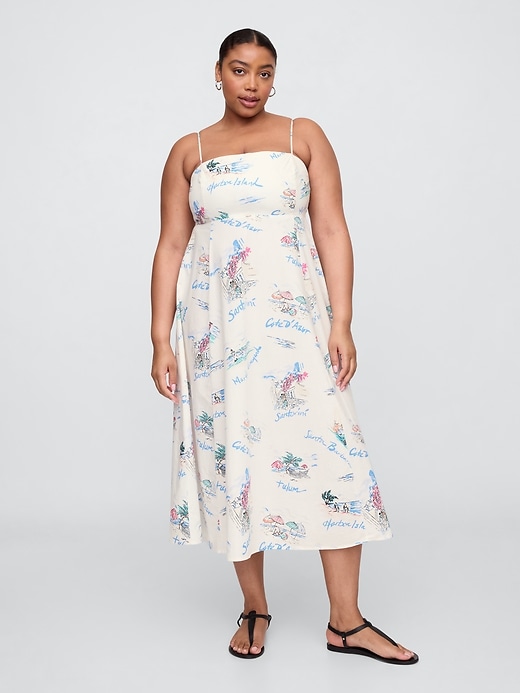 Image number 4 showing, Poplin Squareneck Maxi Dress