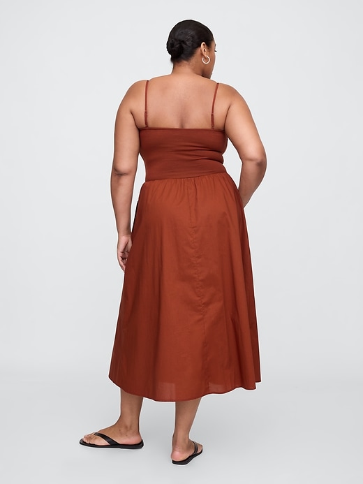 Image number 5 showing, Poplin Midi Dress