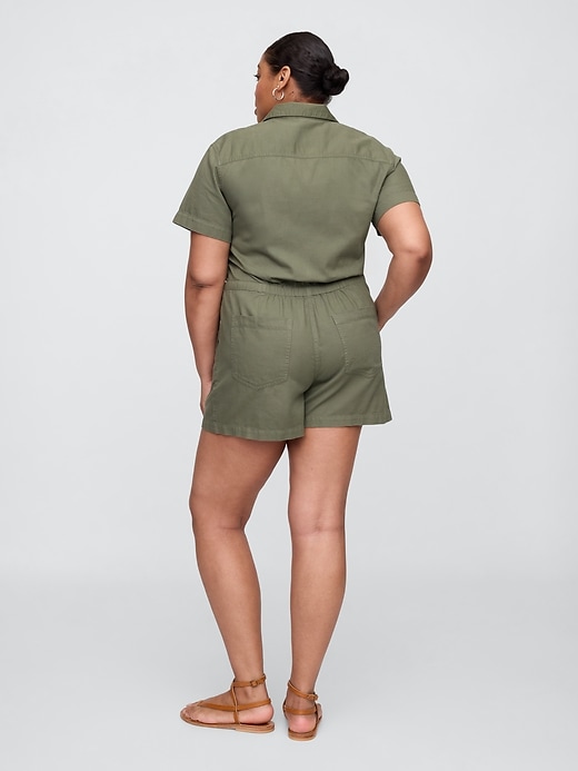 Image number 5 showing, Relaxed Twill Utility Romper