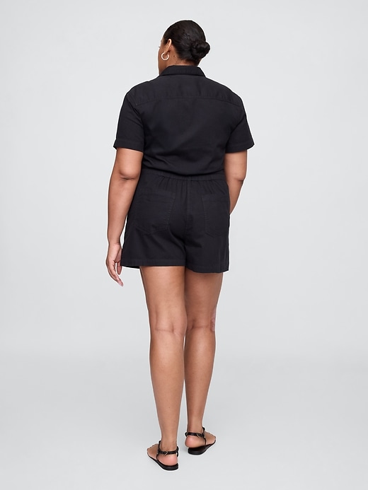 Image number 5 showing, Relaxed Twill Utility Romper