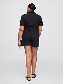 Relaxed Twill Utility Romper