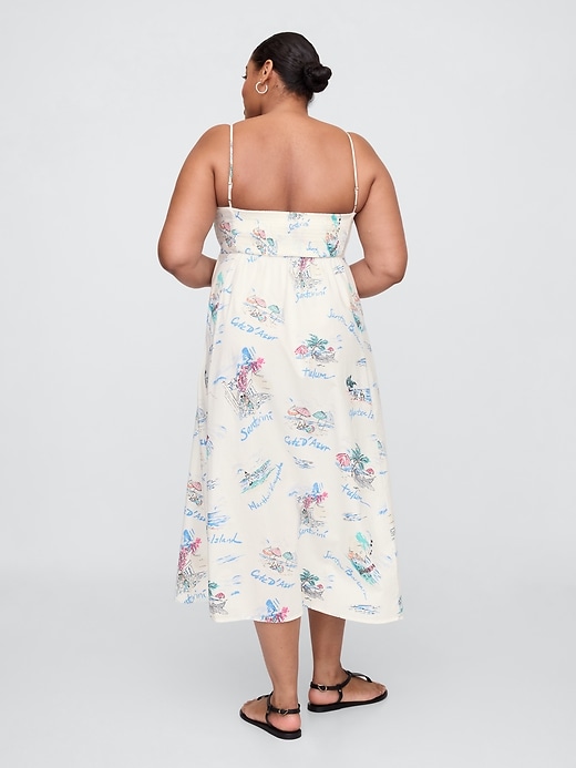 Image number 5 showing, Poplin Squareneck Maxi Dress