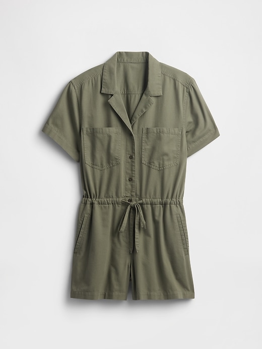 Image number 6 showing, Relaxed Twill Utility Romper