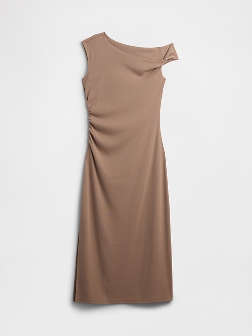 Image number 6 showing, Modern Ribbed One-Shoulder Midi Dress