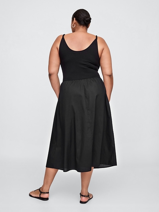 Image number 5 showing, Twist-Strap Scoopneck Midi Dress