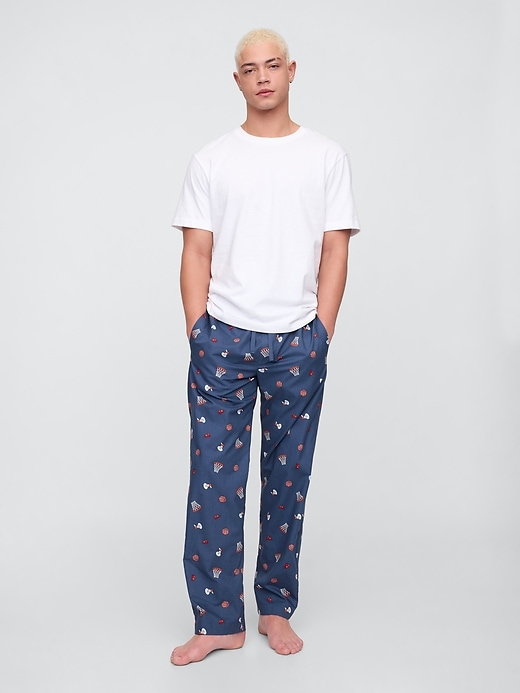 Image number 1 showing, Relaxed Poplin PJ Pants