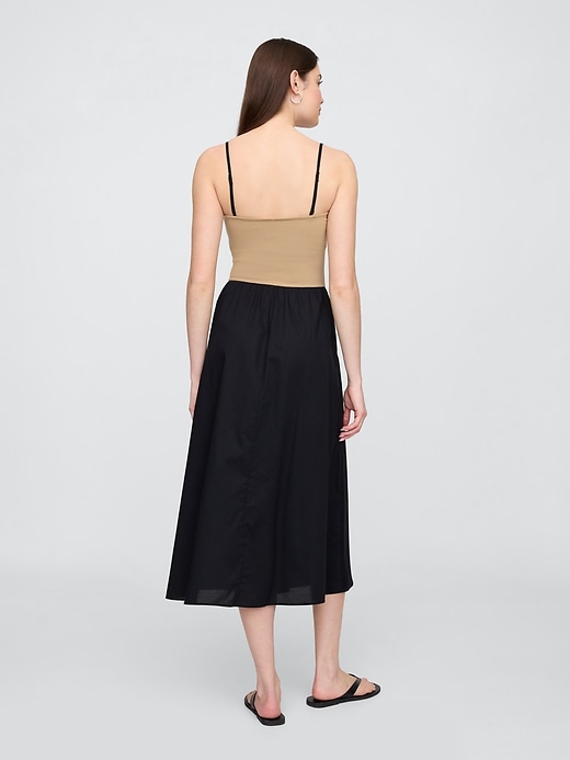 Image number 2 showing, Poplin Midi Dress