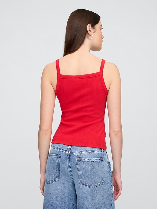 Image number 2 showing, Ribbed Squareneck Tank Top