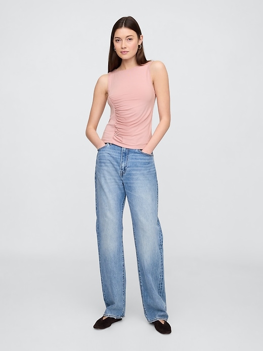 Image number 3 showing, Asymmetrical Ruched Tank Top
