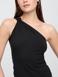 One-Shoulder Stretch-Jersey Tank Top