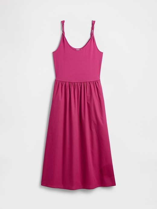 Image number 6 showing, Twist-Strap Scoopneck Midi Dress