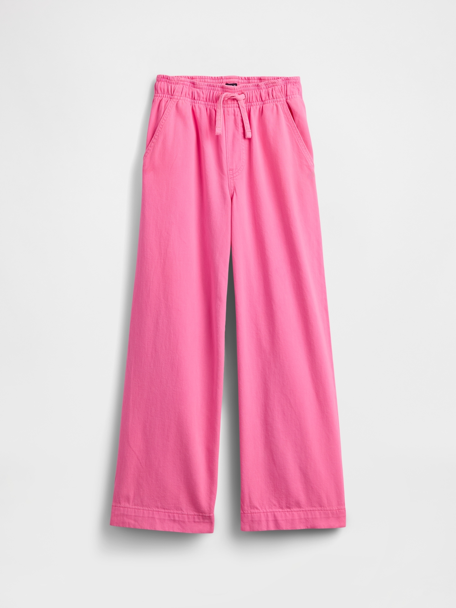 Kids High Rise Pull-On Wide-Leg Jeans