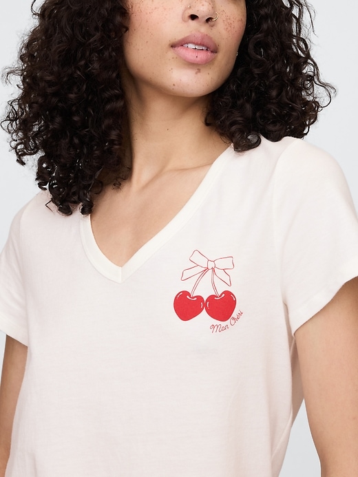 Image number 4 showing, Favorite V-Neck Graphic T-Shirt