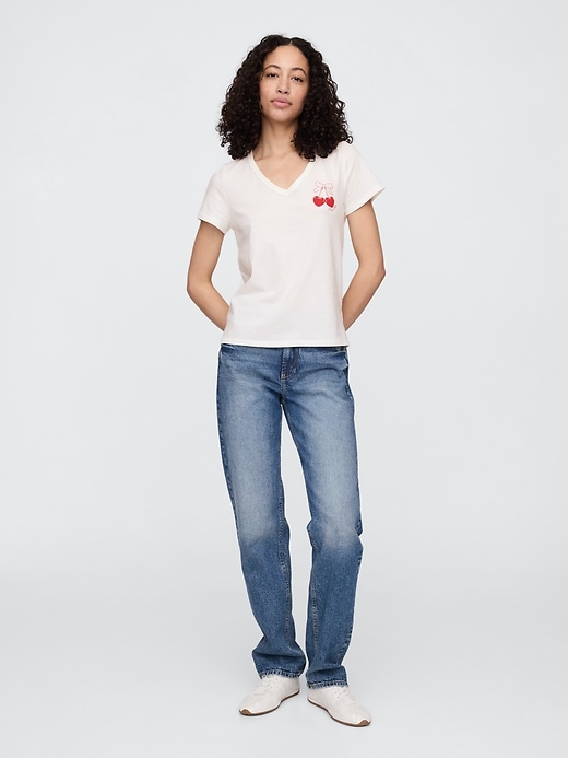 Image number 3 showing, Favorite V-Neck Graphic T-Shirt