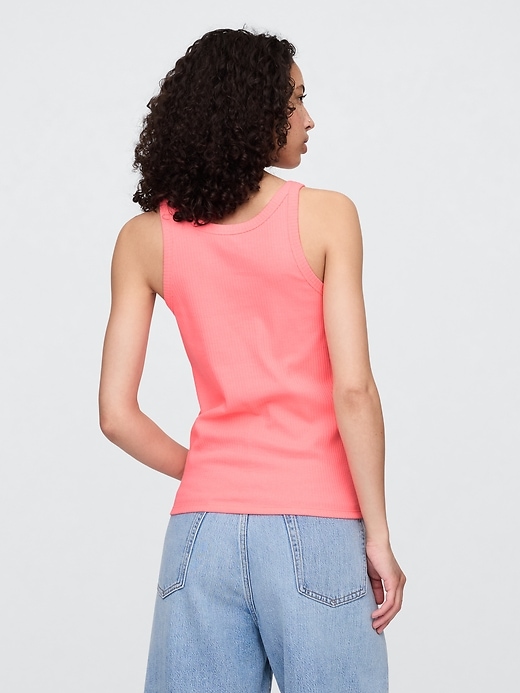 Image number 2 showing, Ribbed Scoopneck Tank Top