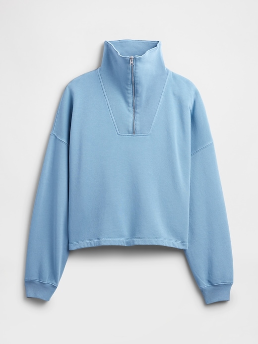 Image number 5 showing, Oversized Quarter-Zip Sweatshirt