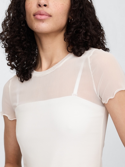 Image number 4 showing, Mesh Crewneck T-Shirt
