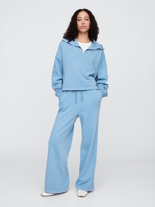 Image number 3 showing, Oversized Quarter-Zip Sweatshirt