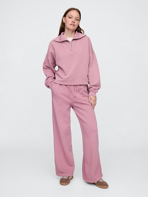 Image number 3 showing, Oversized Quarter-Zip Sweatshirt