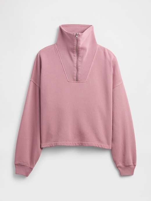Image number 5 showing, Oversized Quarter-Zip Sweatshirt