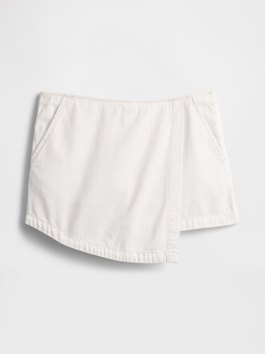 Image number 5 showing, Denim Wrap Skort