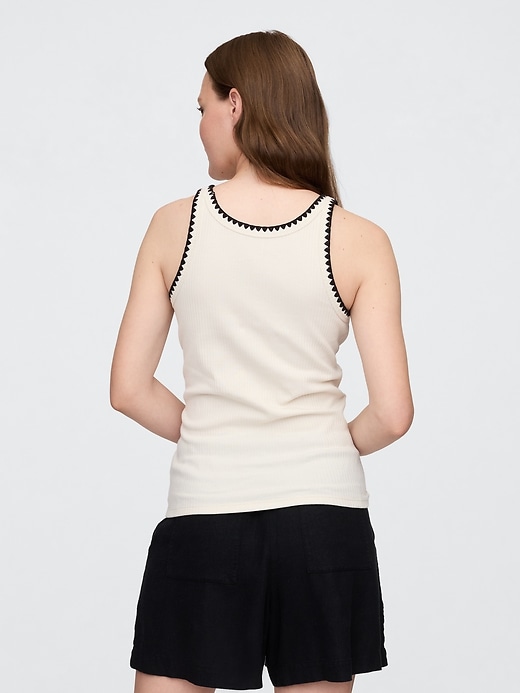 Image number 2 showing, Ribbed Scoopneck Tank Top