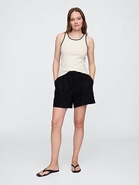 Ribbed Scoopneck Tank Top