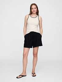 Ribbed Scoopneck Tank Top
