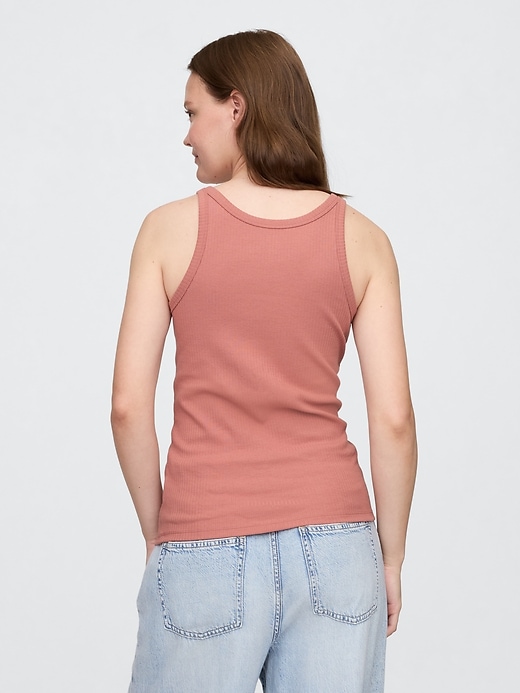 Image number 2 showing, Ribbed Scoopneck Tank Top