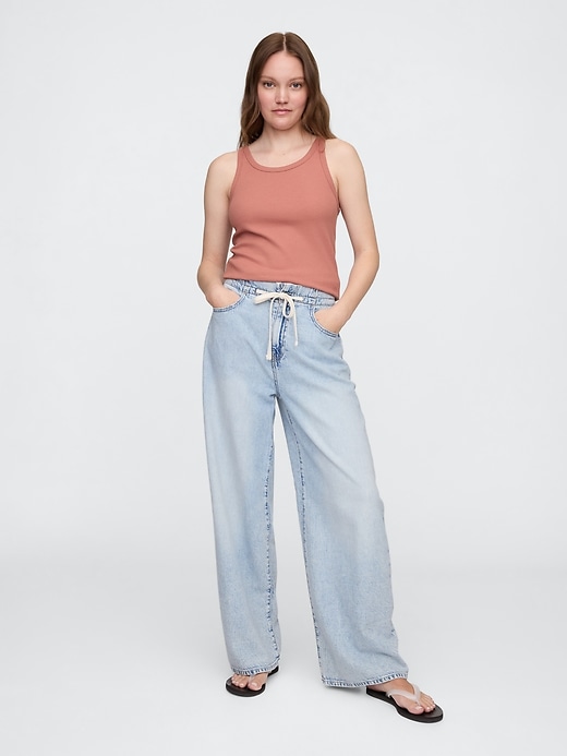 Image number 3 showing, Ribbed Scoopneck Tank Top