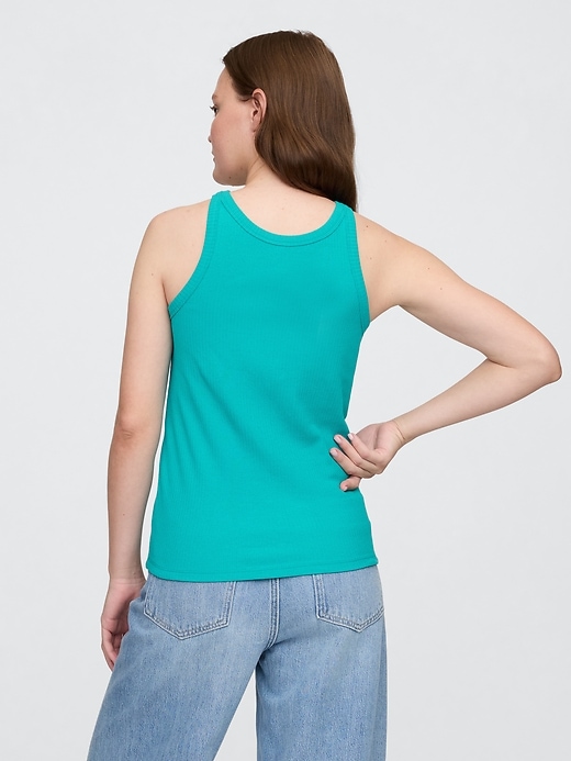 Image number 2 showing, Ribbed Scoopneck Tank Top
