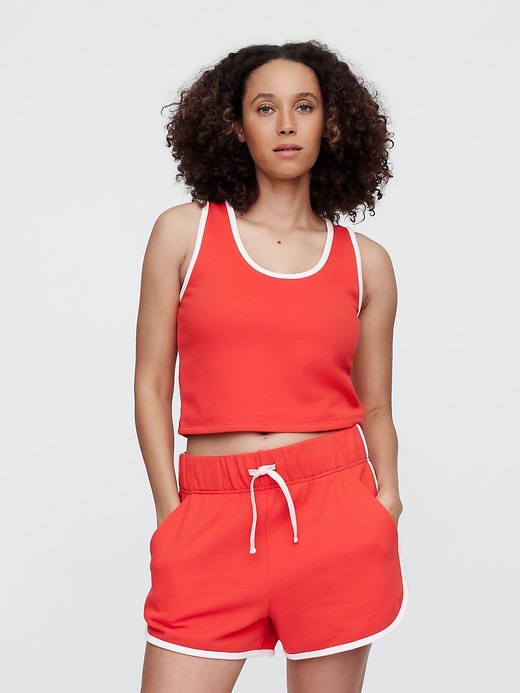 Image number 1 showing, Recycled Cropped Pique Tank Top