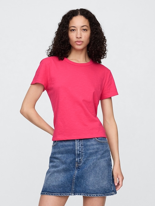 Image number 1 showing, ForeverSoft Shrunken Crewneck T-Shirt
