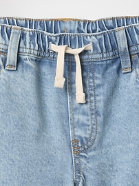 Kids Pull-On Loose Denim Carpenter Shorts