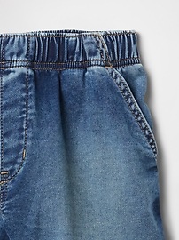 Kids High Rise Relaxed Pull-On Sweatpant Jean Shorts