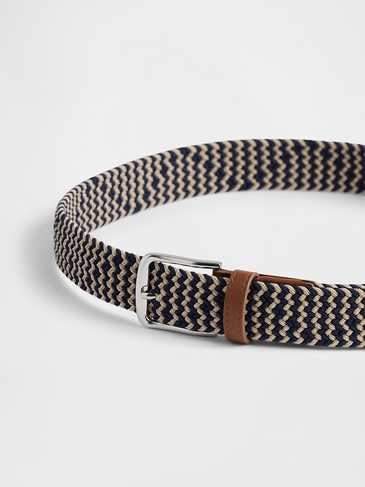 Image number 2 showing, Braided Vegan-Leather Belt