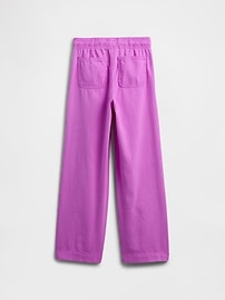 Kids High Rise Easy Pull-On Wide-Leg Jeans