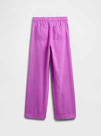 Kids High Rise Sweatpant Wide-Leg Pull-On Jeans