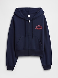 Oversized Gap Graphic Zip Hoodie