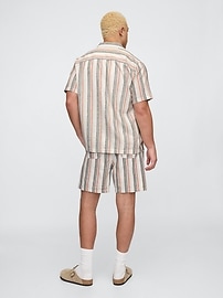 7" Linen-Blend Easy Shorts