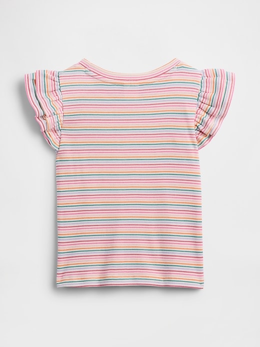 Image number 2 showing, babyGap Ribbed Flutter Sleeve T-Shirt