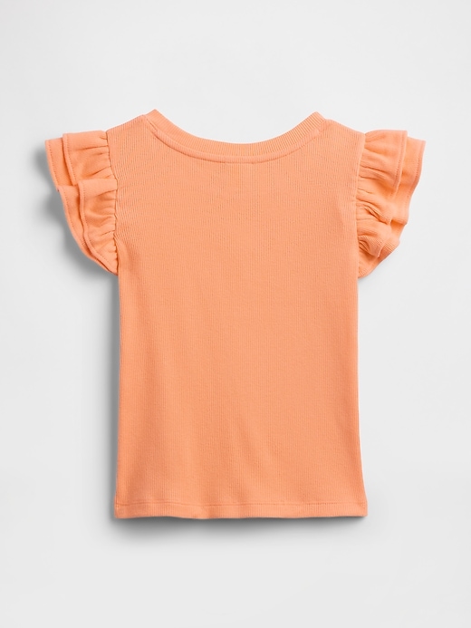 Image number 2 showing, babyGap Ribbed Flutter Sleeve T-Shirt