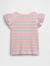 babyGap Ribbed Flutter Sleeve T-Shirt
