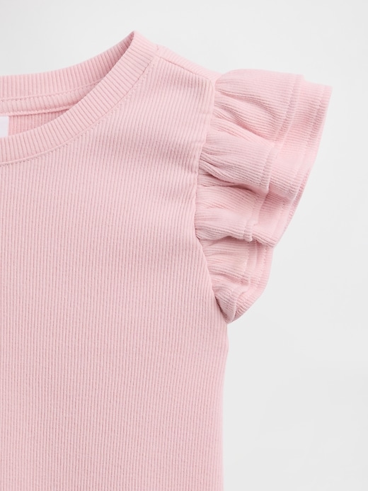 Image number 3 showing, babyGap Ribbed Flutter Sleeve T-Shirt