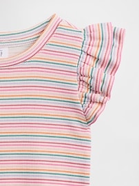 babyGap Ribbed Flutter Sleeve T-Shirt